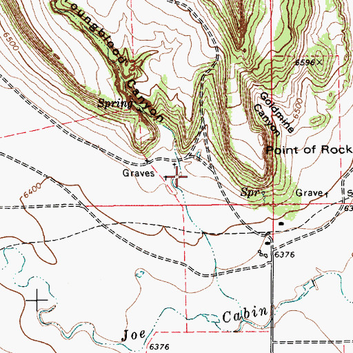 Topographic Map of Youngblood Canyon, NM