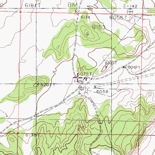 Topographic Map of Yriart Ranch, NM