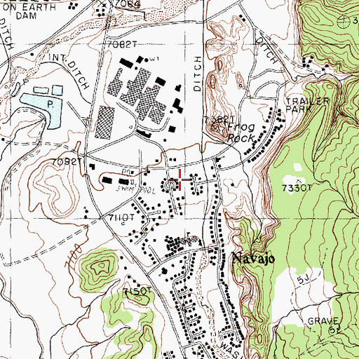 Topographic Map of Zilditloi Wash, NM