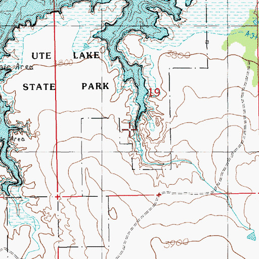 Topographic Map of Antelope Canyon, NM