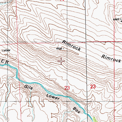 Topographic Map of Rimrock, NM