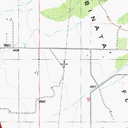 Topographic Map of Sabinata Flat, NM