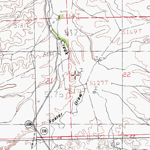 Topographic Map of Taylor Draw, NM