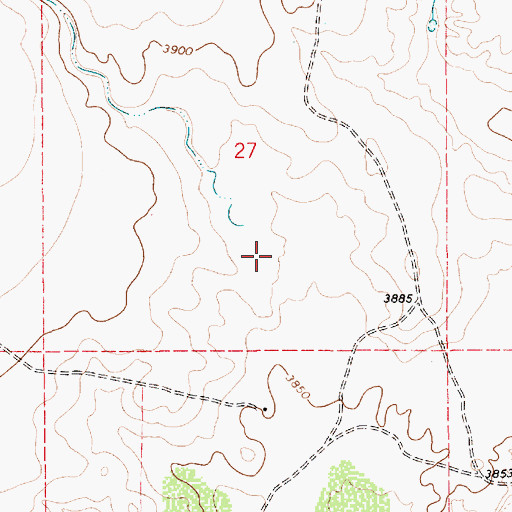 Topographic Map of Alamo Draw, NM