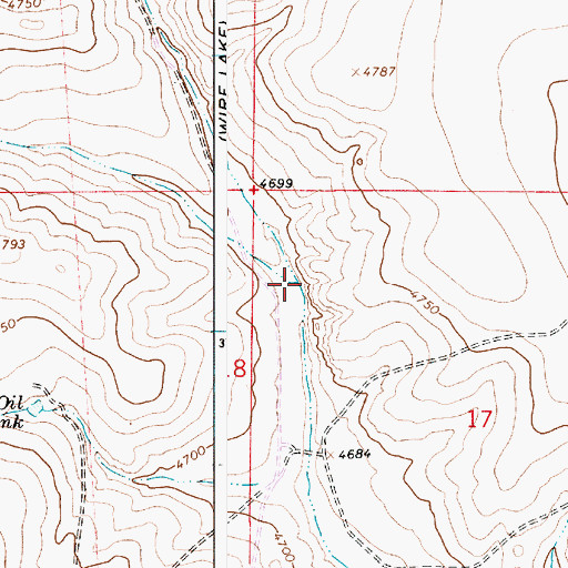 Topographic Map of Automobile Draw, NM