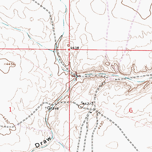 Topographic Map of Burro Draw, NM