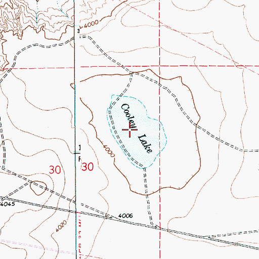 Topographic Map of Cooley Lake, NM