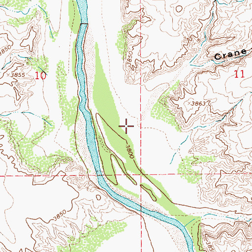 Topographic Map of Crane Canyon, NM
