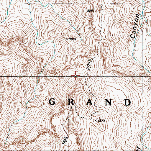 Topographic Map of Tanner Trail, AZ