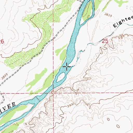Topographic Map of Eighteenmile Draw, NM