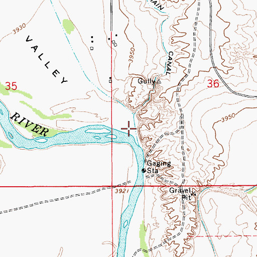 Topographic Map of Fort Sumner Valley, NM