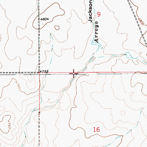 Topographic Map of Jackson Draw, NM