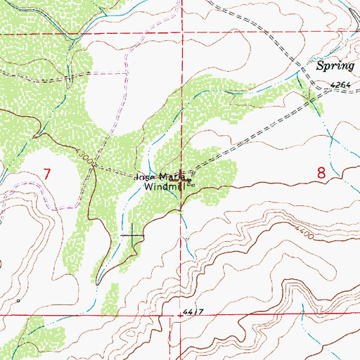 Topographic Map of Jose Marie Windmill, NM