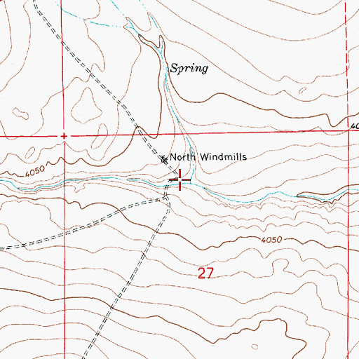 Topographic Map of Little Conejo Creek, NM
