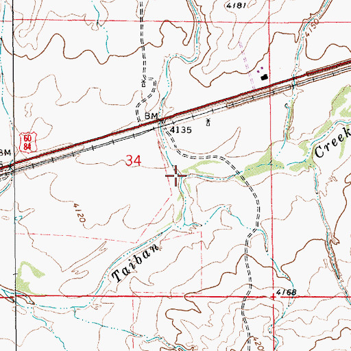 Topographic Map of Long Canyon, NM