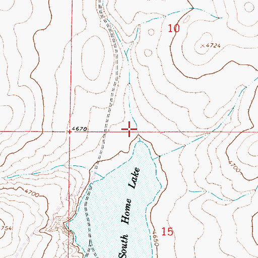 Topographic Map of North Home Draw, NM