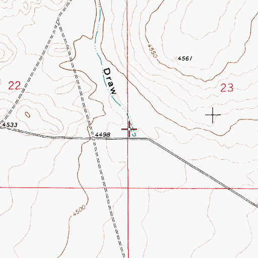 Topographic Map of Ragland Draw, NM