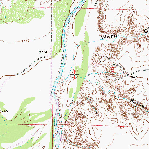 Topographic Map of Rock Canyon, NM