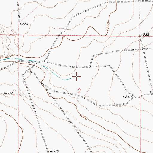 Topographic Map of Rock Canyon, NM