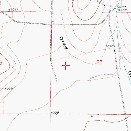 Topographic Map of Whites Draw, NM