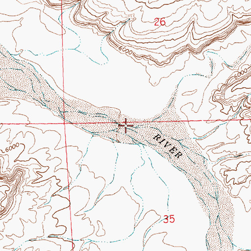 Topographic Map of Ah-shi-sle-pah Wash, NM
