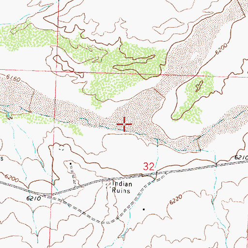 Topographic Map of Betonnie Tsosie Wash, NM