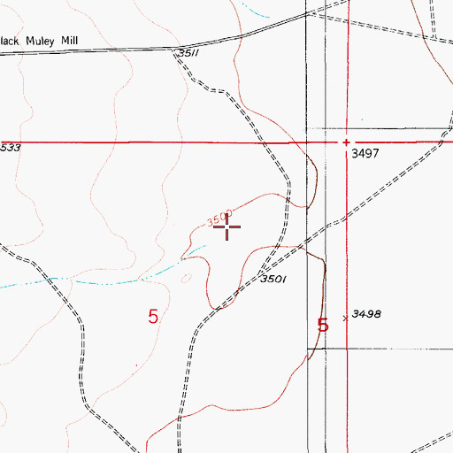 Topographic Map of Dagger Draw, NM
