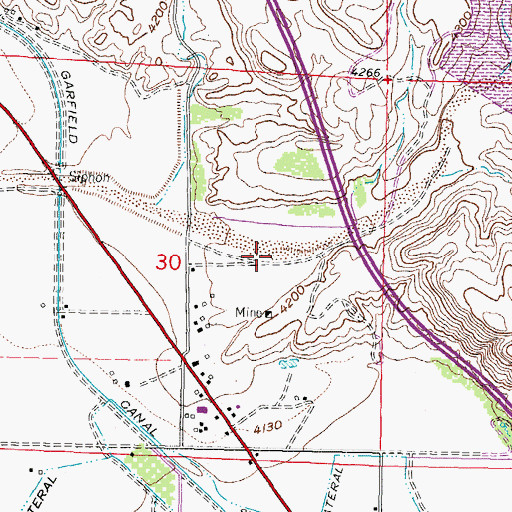 Topographic Map of Green Canyon, NM