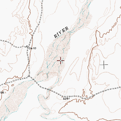 Topographic Map of Hunter Wash, NM