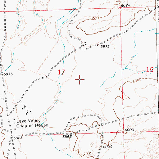 Topographic Map of Kim-me-ni-oli Valley, NM