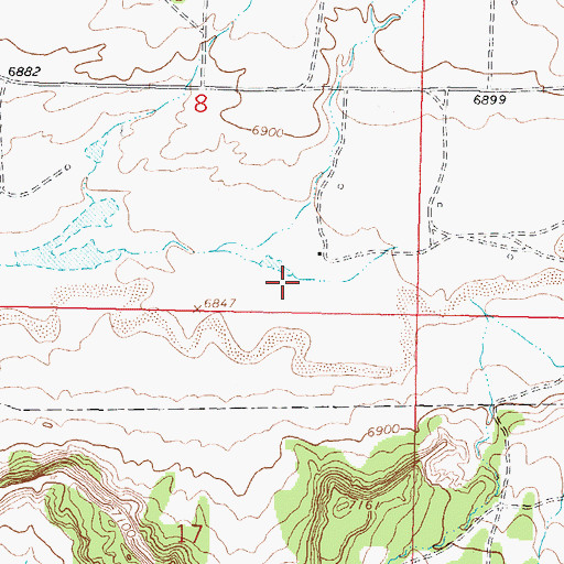 Topographic Map of Leeson Canyon, NM