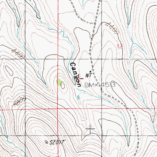 Topographic Map of Old Zorilla Ranch, AZ