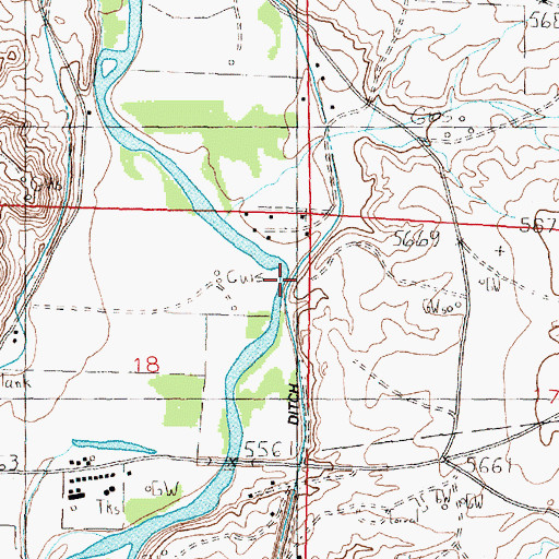 Topographic Map of Manzanares Canyon, NM