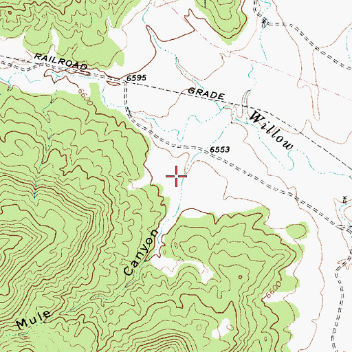 Topographic Map of Mule Canyon, NM