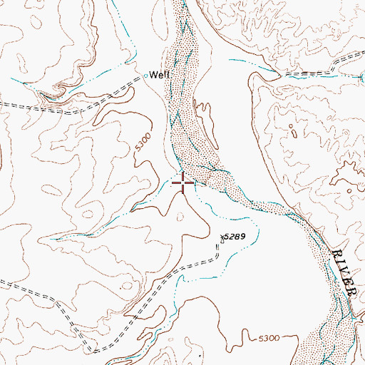 Topographic Map of Pea Blanca Arroyo, NM