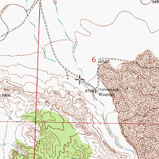 Topographic Map of Ponia Canyon, NM