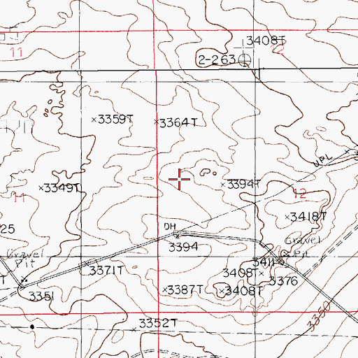 Topographic Map of Quahada Ridge, NM