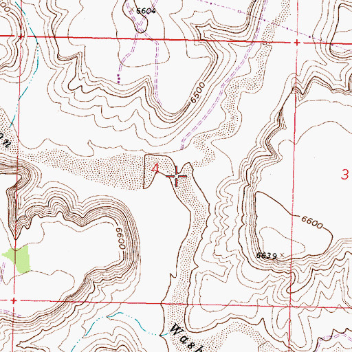 Topographic Map of San Isidro Wash, NM