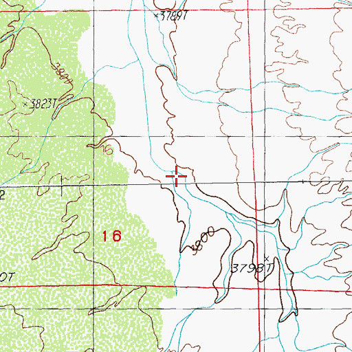 Topographic Map of San Simon River, NM