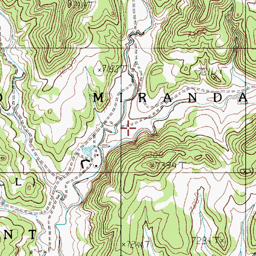 Topographic Map of Sawmill Canyon, NM