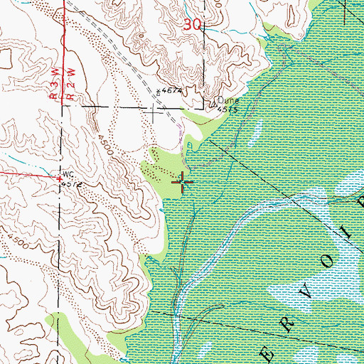 Topographic Map of Sheep Canyon, NM