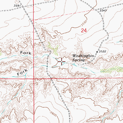 Topographic Map of South Fork Hay Hollow, NM
