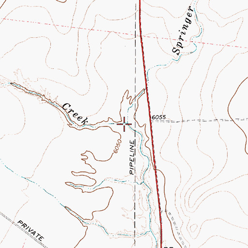 Topographic Map of Springer Arroyo, NM