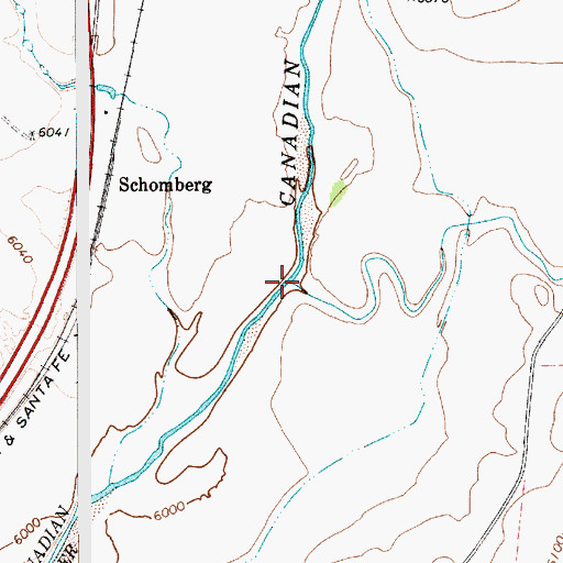 Topographic Map of Tinaja Creek, NM