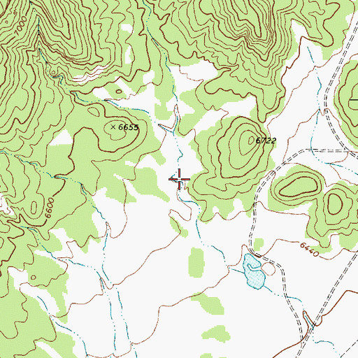 Topographic Map of Turkey Canyon, NM