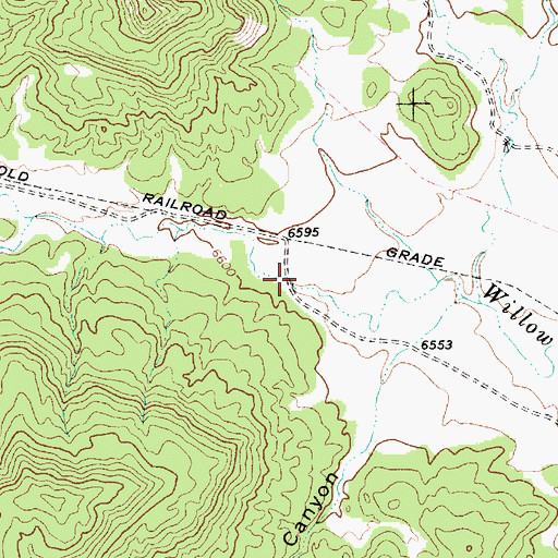 Topographic Map of Van Houten Canyon, NM