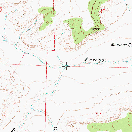 Topographic Map of Voght Draw, NM