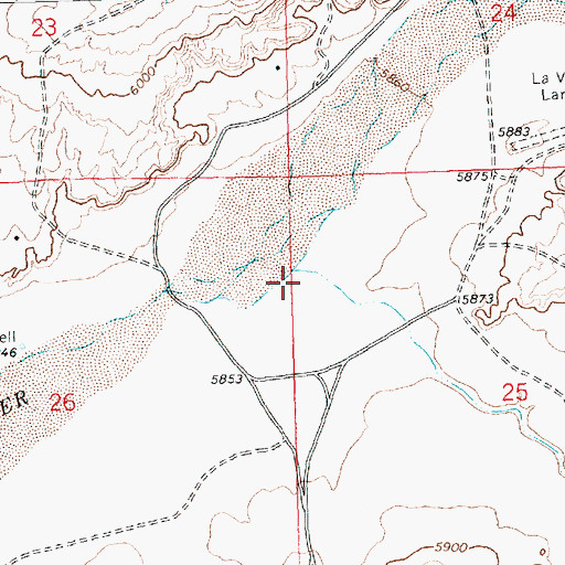 Topographic Map of Yellow Point Valley, NM