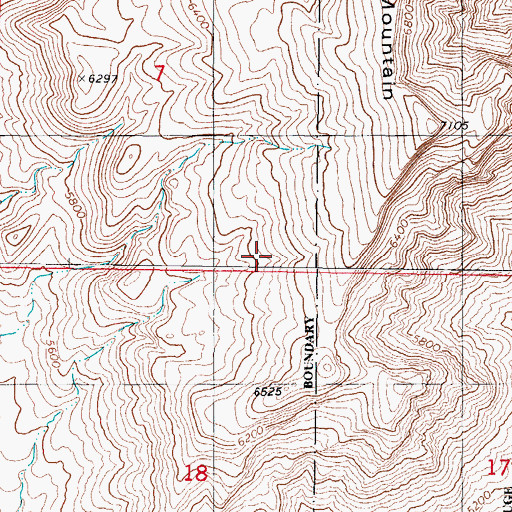 Topographic Map of Onate Mountain, NM