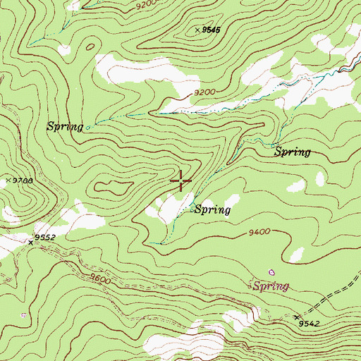 Topographic Map of Valles Caldera, NM